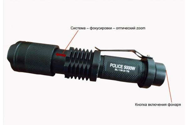 Фонарик Bailong Police BL-1812-T6