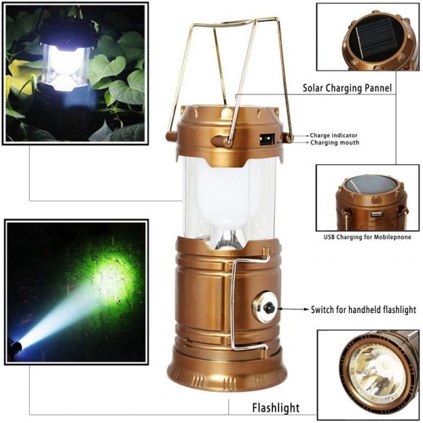 Фонарь кемпинг XF-5800T 6+1LED