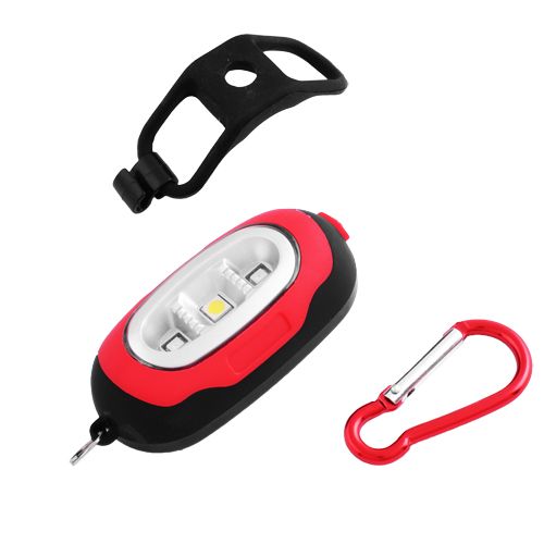 Фонарь велосипедный LL-5658 1COB(белый) + 2LED(красный)