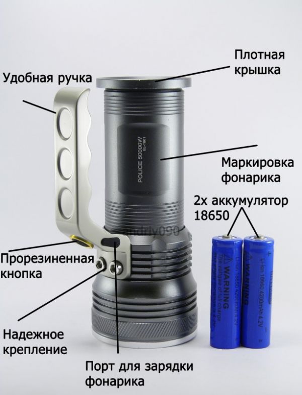 Фонарик Bailong Police BL-T801