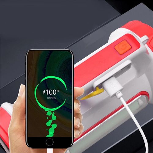 Фонарь переносной 6088-LED+COB, power bank, Li-Ion аккум., ЗУ microUSB
