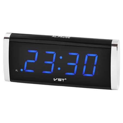Часы сетевые VST VST-730-5 синяя подсветка
