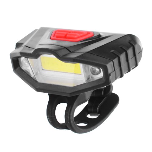 Фонарь велосипедный KK-901-COB+2LED(красные), встроенный аккумулятор Li-ion, ЗУ USB
