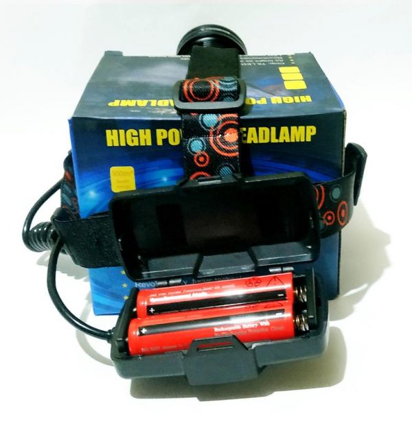 Налобный фонарь Bailong BL-A19-GT200+COB, usb