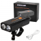 Велофонарь BC23Pro-XPE ULTRA LIGHT, AUTOLIGHT SENSOR, индикация заряда, ipx6 Waterproof, анти разряд, аккум., ЗУ Type-C
