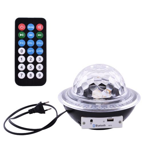 Лазер диско CY-6740 UFO Bluetooth crystal magic ball, 220V, пульт Д/У