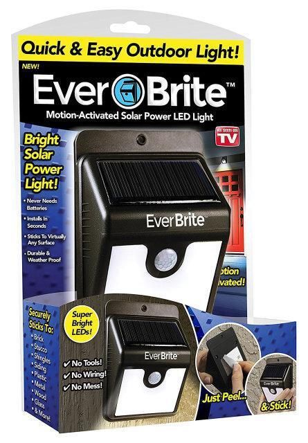 Светильник Ever Brite с датчиком движения на солнечной панели