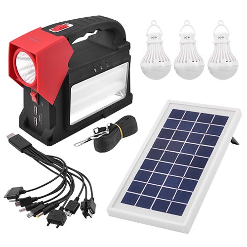 Фонарь переносной Luxury 1960 T, 1W+24SMD, 3 лампы 3W, power bank, солнечная батарея
