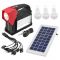 Фонарь переносной Luxury 1960 T, 1W+24SMD, 3 лампы 3W, power bank, солнечная батарея
