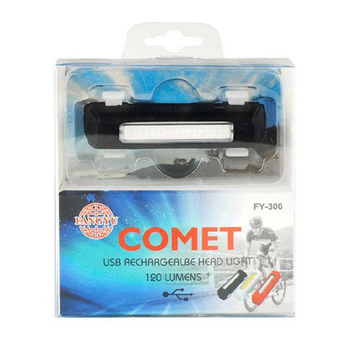 Фонарь велосипедный FY-306-3COB (blue+white+red)