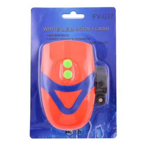 Велосипедный звонок + велофара FY-037-3LED