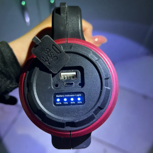 Фонарь кемпинг переносной T93-LED+COB(white+red), power bank, Li-Ion аккум., солнечная батарея, ЗУ microUSB, Box