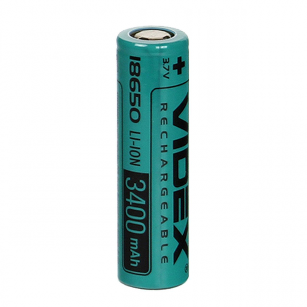 Аккумулятор Videx Li-Ion 18650 3400mAh (без защиты)