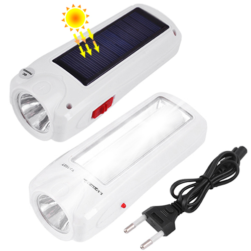Фонарь Luxury 1027 T, 1W+9SMD, солнечная батарея, ЗУ 220V, встроенный аккумулятор