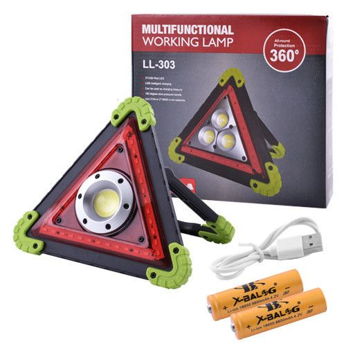Прожектор светодиодный LL-301/W837-COB+36SMD RED, ЗУ micro USB, 2x18650/4xAA