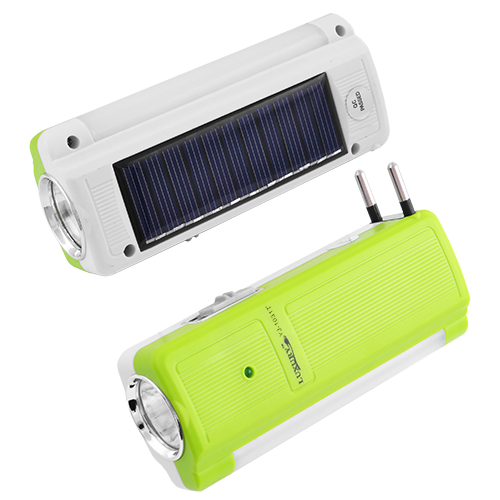Фонарь Luxury 1031 T, 1W+9SMD, солнечная батарея, ЗУ 220V, встроенный аккумулятор