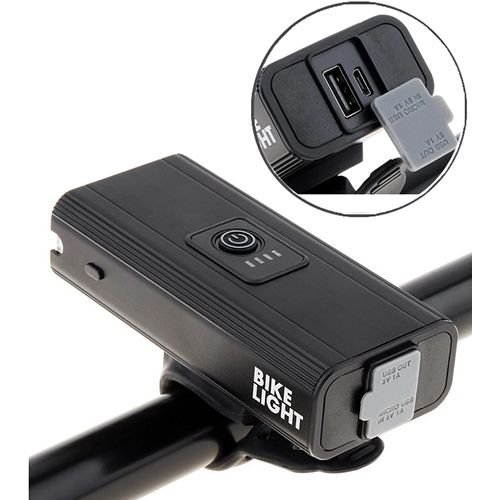 Велофонарь BK-04Pro-2T6, ALUMINUM, индикация заряда