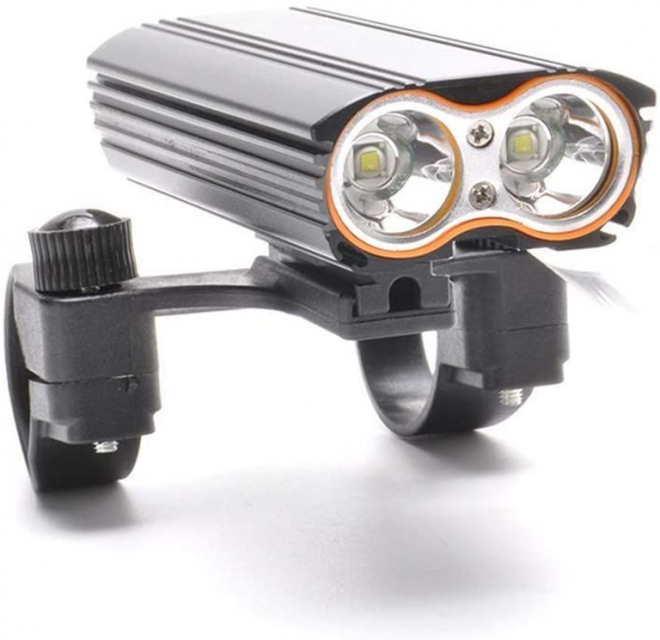 Велофара LR-Y2Pro-2T6 DUAL MEGALIGHT, ALUMINUM, 2 крепления, индикатор заряда