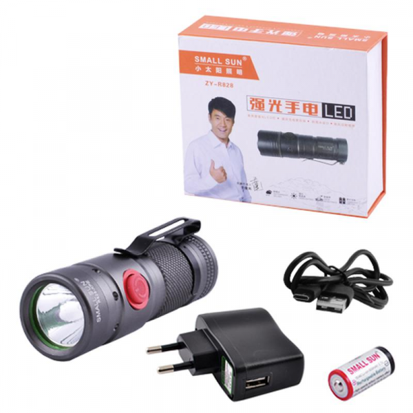 Фонарь 12V Small Sun R828, ак. 16340