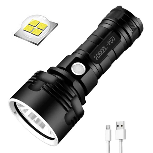 Фонарь Police 2088BL-P50, ЗУ microUSB, 1x26650