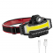Фонарь налобный BL-W685-LTS+COB (White+ RGB), Li-Ion аккум., ЗУ Type-C