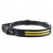 Фонарь налобный BL-W689-LM+2COB (white+yellow), Sensor, Li-Ion аккум., Type-C