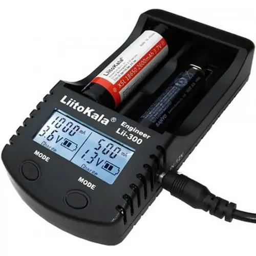Зарядное устройство LiitoKala Lii-300, 2хAA/ AAA/ 26650/ 22650/ 18650/ 17670/ 18500/ 18350/ 17500/ 17335/ 14500/ 16340/ 10440