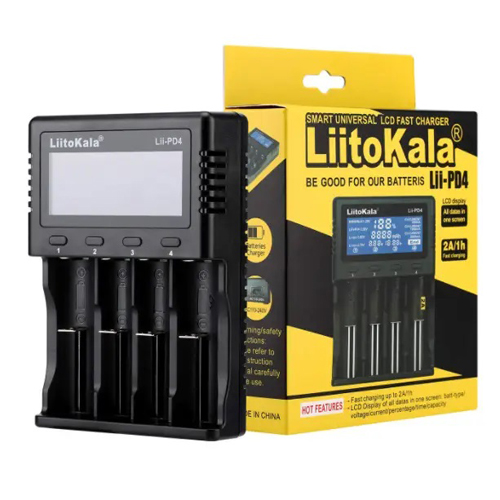Зарядное устройство LiitoKala Lii-PD4, 2xАА/ ААА/18650/ 26650/ 21700