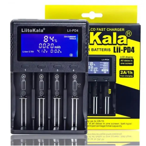 Зарядное устройство LiitoKala Lii-PD4, 2xАА/ ААА/18650/ 26650/ 21700