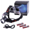 Фонарь налобный XQ-219-HP50, ЗУ microUSB, 3x18650, signal light