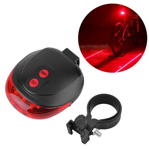 Велосипедный стоп  STOP DW-681-5LED + 2LASER, Waterproof, 2хAAA