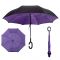 Зонт обратного сложения Фиолетовый Up-Brella.